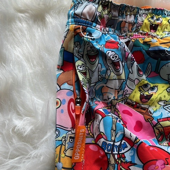 🆕 Opposuits Nickelodeon SpongeBob Frenzy Swim Short Men’s Size Small - Picture 7 of 14